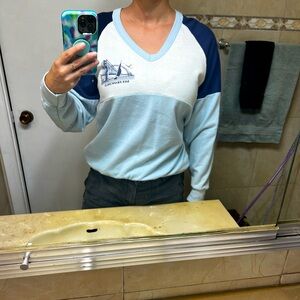 VINTAGE 90s San Francisco V-Neck Long Sleeve